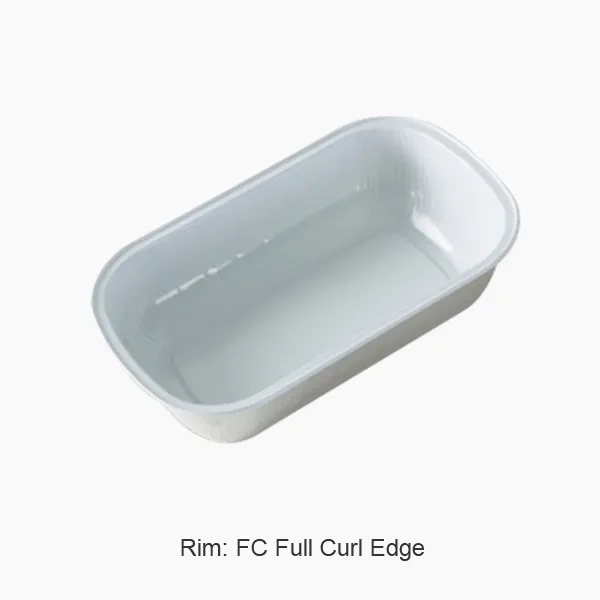 Safata de menjar de paper d'alumini a bord