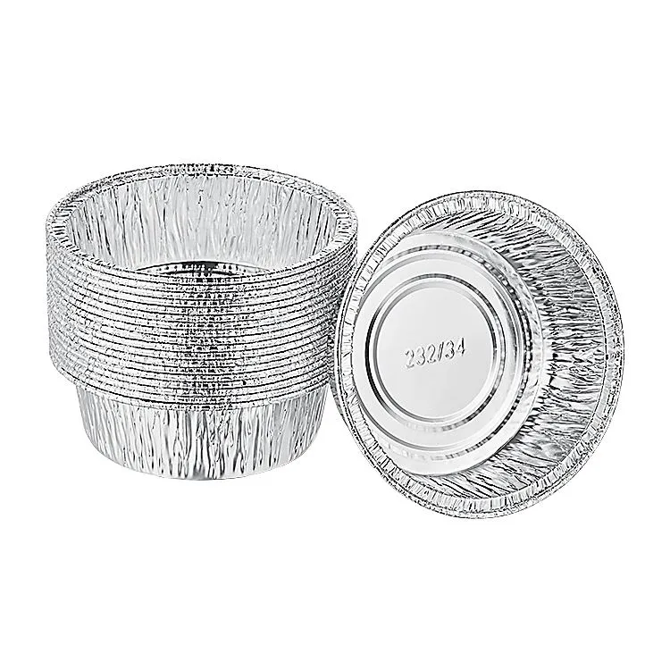 Safata rodona d'alumini amb tapa